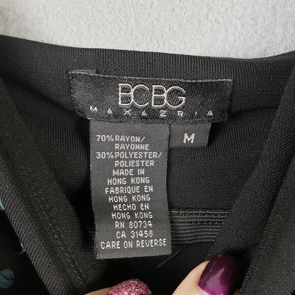 BCBG Size M Sequin Embellished Cami Tank Y2K Going Out Whimsigoth Bling Sparkle - Picture 5 of 7